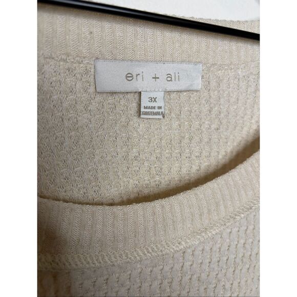 Anthropologie Eri + Ali Waffle Knit Top - Picture 3 of 4